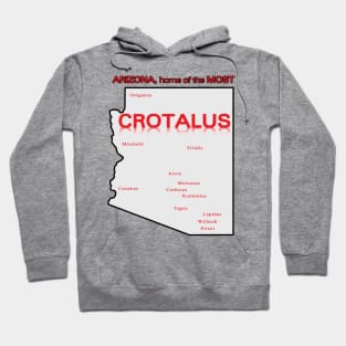 Crotalus (Rattlesnake) Map (State) Hoodie